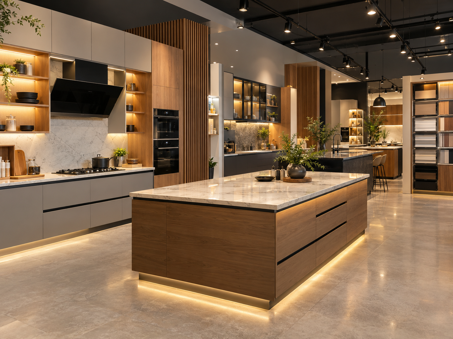 Modern modular kitchen showroom
